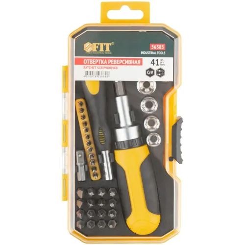 Набор отверток FIT 56385 в компл.:41 предмет жесткий кейс
