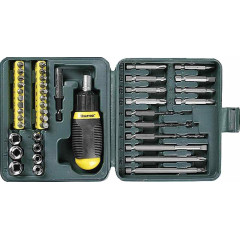 Отвертка Kraftool 25556-H43 в компл.:43 предмета жесткий кейс