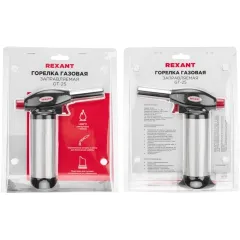 Паяльная горелка Rexant GT-25 газов. 1100Вт макс.t=1300 (12-0025)