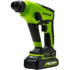Перфоратор Greenworks GD24SDS1 патрон:SDS-plus уд.:1.2Дж аккум. (кейс в комплекте)