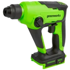 Перфоратор Greenworks GD24SDS1 патрон:SDS-plus уд.:1.2Дж аккум. (кейс в комплекте)