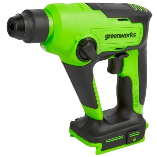Перфоратор Greenworks GD24SDS1 патрон:SDS-plus уд.:1.2Дж аккум. (кейс в комплекте)