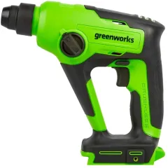 Перфоратор Greenworks GD24SDS1 патрон:SDS-plus уд.:1.2Дж аккум. (кейс в комплекте)