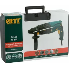 Перфоратор FIT AH-800 патрон:SDS-plus уд.:3Дж 800Вт (кейс в комплекте)
