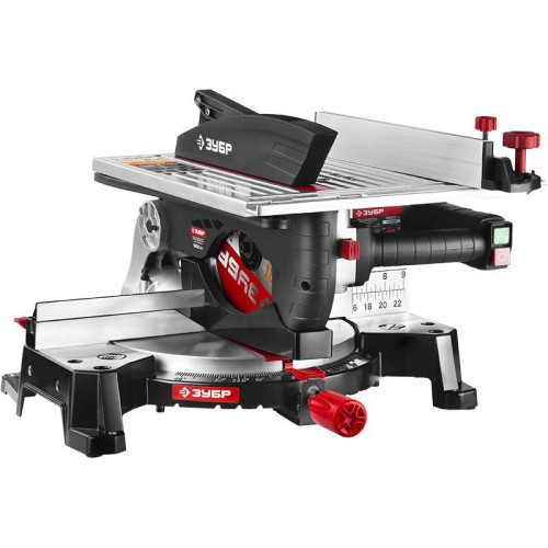 Торцовочная пила Зубр ЗПТК-255-1800 1800Вт 4500об/мин d=250мм