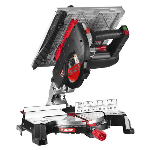 Торцовочная пила Зубр ЗПТК-255-1800 1800Вт 4500об/мин d=250мм