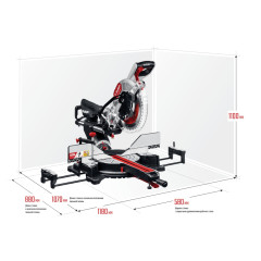 Торцовочная пила Зубр ЗПТ-305-1800 ПЛ 1800Вт 5000об/мин d=305мм
