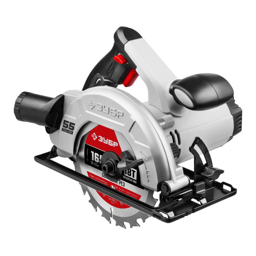 Циркулярная пила (дисковая) Зубр ПД-55 1300Вт (ручная) D диска.:165мм