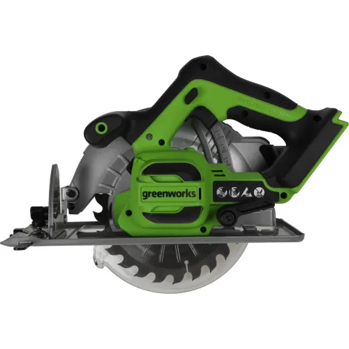 Циркулярная пила (дисковая) Greenworks GD24CS (ручная) D диска.:185мм (1500907)