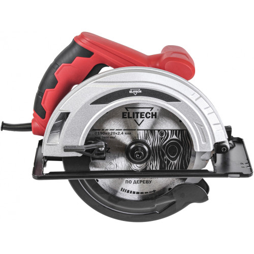 Циркулярная пила (дисковая) Elitech ПД 190 1300Вт (настольная) D диска.:190мм (E2206.011.00)