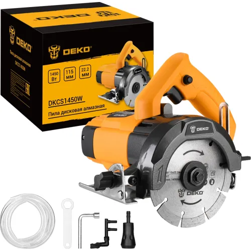 Циркулярная пила (дисковая) Deko DKCS1450W 1450Вт (ручная) D диска.:115мм (084-1048)