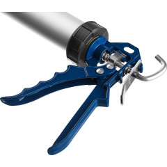 Пистолет для герметика Зубр 06633-60 механический закрытый серебристый/черный