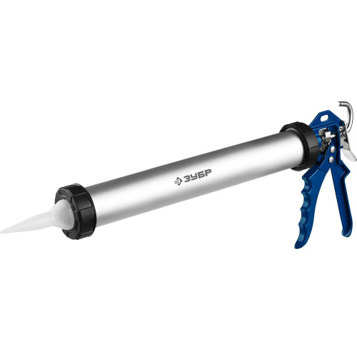 Пистолет для герметика Зубр 06633-60 механический закрытый серебристый/черный