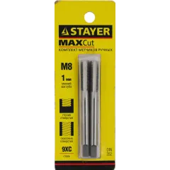 Набор метчиков Stayer 28025-08-1.0-H2 в комплекте 2 предмета