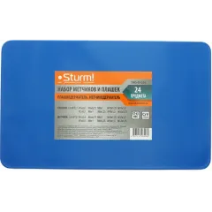 Набор метчиков/плашек Sturm! 1065-03-S24 в комплекте 24 предмета жесткий кейс