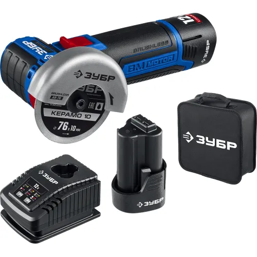 Углошлифовальная машина Зубр Профессионал AB-76-22 20000об/мин рез.шпин.:M5 d=76мм