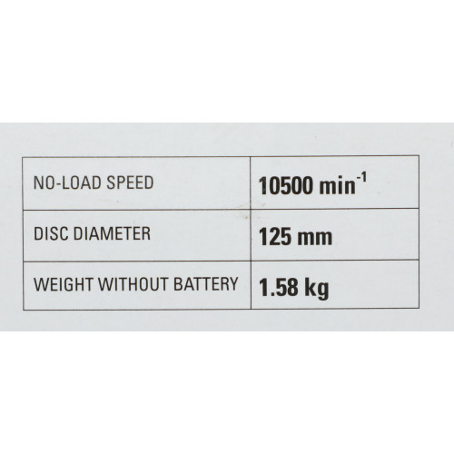Углошлифовальная машина Greenworks GD24AGK4 10500об/мин рез.шпин.:M14 d=125мм (3200207UB)