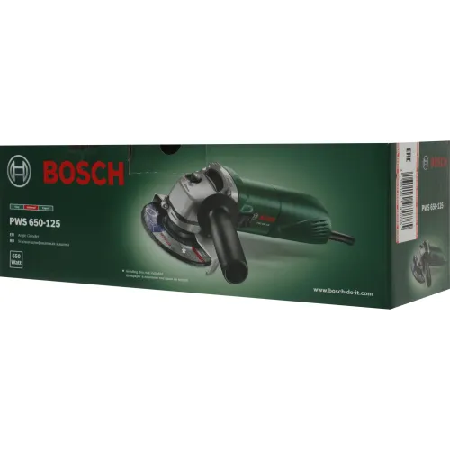 Углошлифовальная машина Bosch PWS 650-125 650Вт 11000об/мин рез.шпин.:M14 d=125мм (06034110R0)