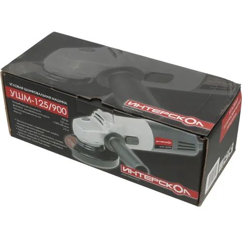 Углошлифовальная машина Интерскол УШМ-125/900 900Вт 11000об/мин рез.шпин.:M14 d=125мм (42.1.0.00)