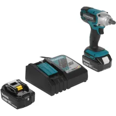 Гайковерт Makita DTW190RME аккум. патрон:квад.1/2" (кейс в комплекте)