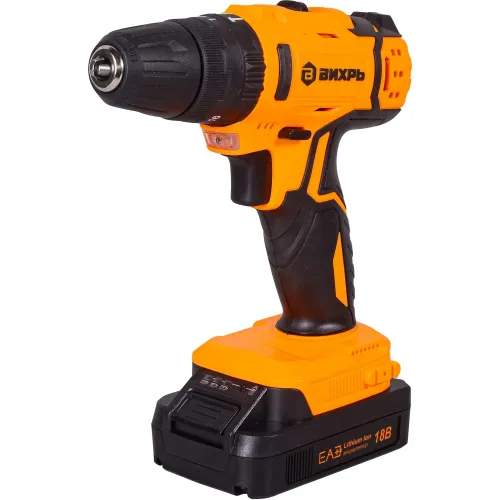 Дрель-шуруповерт Вихрь ДА-18Л-2кУ аккум. патрон:быстрозажимной (кейс в комплекте) (72/14/17)