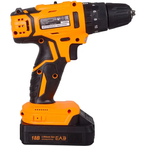 Дрель-шуруповерт Вихрь ДА-18Л-2кУ аккум. патрон:быстрозажимной (кейс в комплекте) (72/14/17)