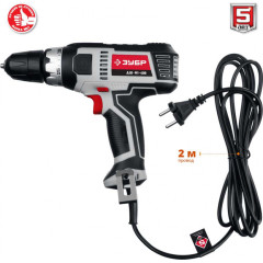 Дрель-шуруповерт Зубр ДШ-М1-400 400Вт патрон:быстрозажимной