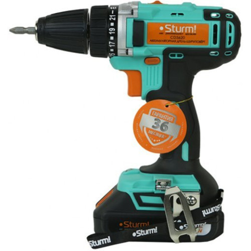 Дрель-шуруповерт Sturm! CD3620 аккум. патрон:быстрозажимной (кейс в комплекте)