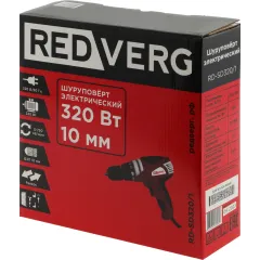 Шуруповерт RedVerg RD-SD320/1 320Вт патрон:быстрозажимной