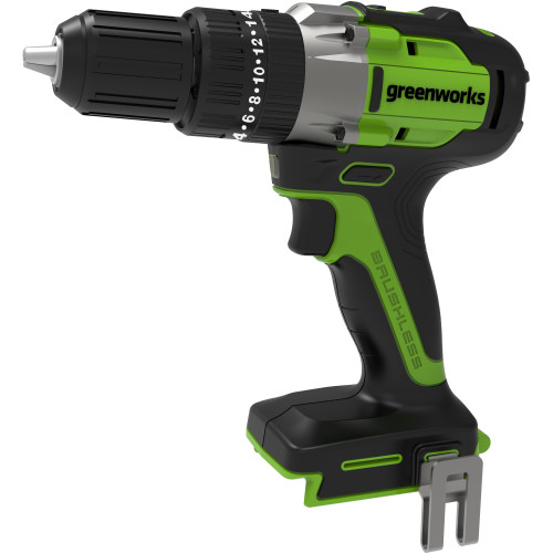 Дрель-шуруповерт Greenworks GD24DD60K2 аккум. патрон:быстрозажимной (кейс в комплекте) (3704107UA)