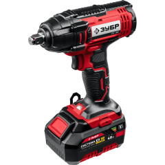 Гайковерт Зубр ГУЛ-255-41 аккум. патрон:квад.1/2" (кейс в комплекте)