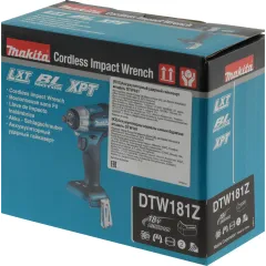 Гайковерт Makita DTW181Z аккум. патрон:квад.1/2"