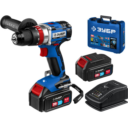 Дрель-шуруповерт Зубр DBS-201-42 аккум. патрон:быстрозажимной (кейс в комплекте)
