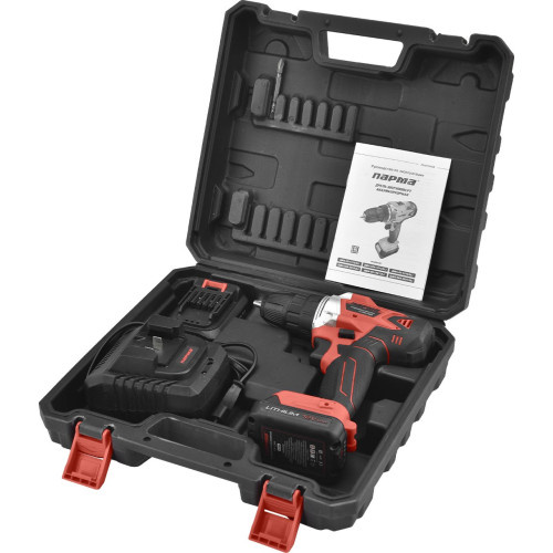 Дрель-шуруповерт Парма ДША-02А-1512/2Li аккум. патрон:быстрозажимной (кейс в комплекте) (02.021.00014)