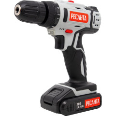 Дрель-шуруповерт Ресанта ДА-20-2ЛК аккум. патрон:быстрозажимной (кейс в комплекте) (75/14/11)