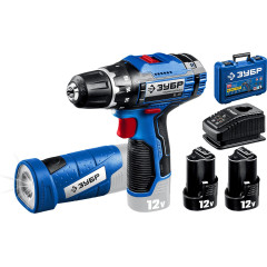 Дрель-шуруповерт Зубр DL-121-22F аккум. патрон:быстрозажимной (кейс в комплекте)