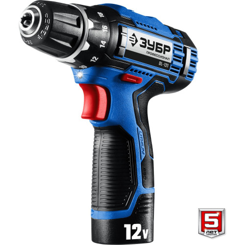 Дрель-шуруповерт Зубр DL-121-22F аккум. патрон:быстрозажимной (кейс в комплекте)