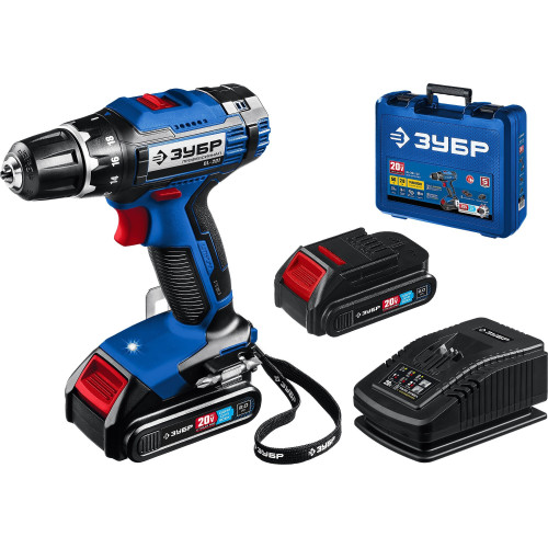 Дрель-шуруповерт Зубр DL-201-22 аккум. патрон:быстрозажимной (кейс в комплекте)