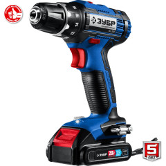 Дрель-шуруповерт Зубр DL-201-22 аккум. патрон:быстрозажимной (кейс в комплекте)