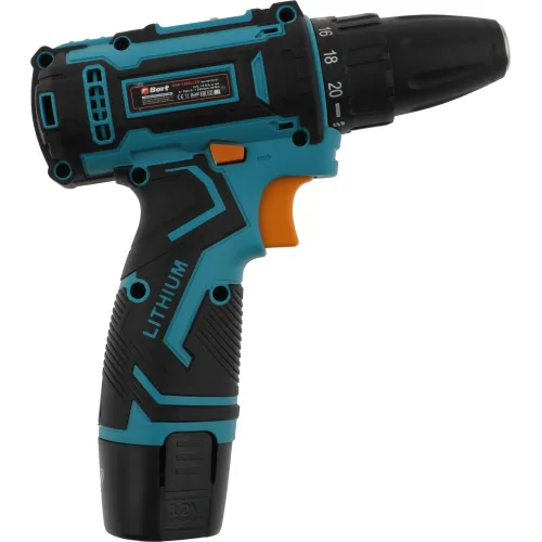 Дрель-шуруповерт Bort BAB-12x2Li-FD аккум. патрон:быстрозажимной (93413151)
