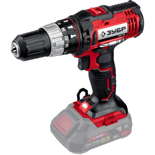Дрель-шуруповерт Зубр ДШУ-185 аккум. патрон:быстрозажимной