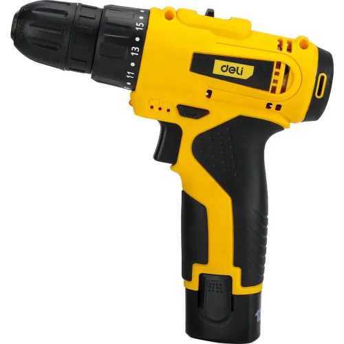 Дрель-шуруповерт Deli DL-DZ12-E1A1 аккум. патрон:быстрозажимной (кейс в комплекте)