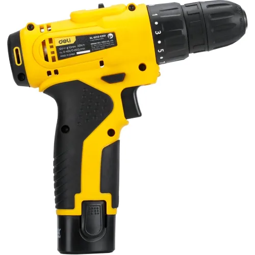 Дрель-шуруповерт Deli DL-DZ12-E1A1 аккум. патрон:быстрозажимной (кейс в комплекте)