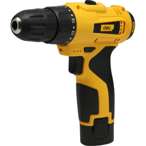 Дрель-шуруповерт Deli DL-DZ12-E2D1 аккум. патрон:быстрозажимной (кейс в комплекте)