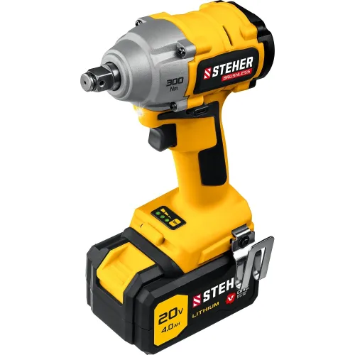 Гайковерт Steher CWB-300-1 аккум. патрон:квад.1/2" (кейс в комплекте)