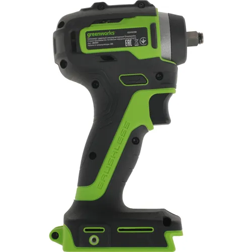 Гайковерт Greenworks G24IW200 аккум. патрон:квад.3/8" (3803607)