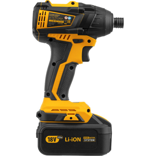 Гайковерт Denzel CID-IB-200 аккум. патрон:квад.1/4" (кейс в комплекте) (26510)