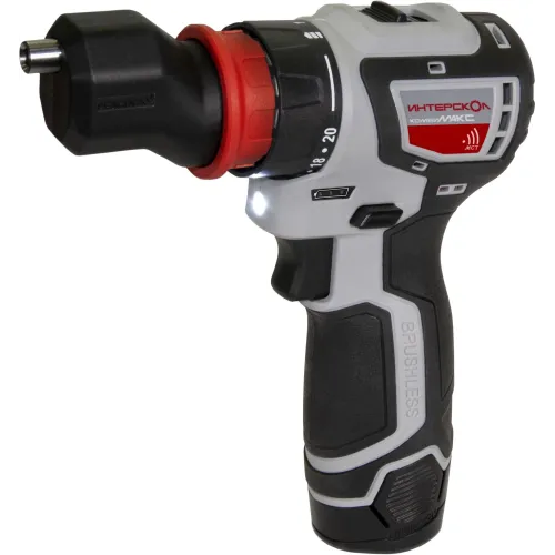 Дрель-шуруповерт Интерскол ДА-10/12В 36 аккум. патрон:быстрозажимной (кейс в комплекте) (687.2.2.79)