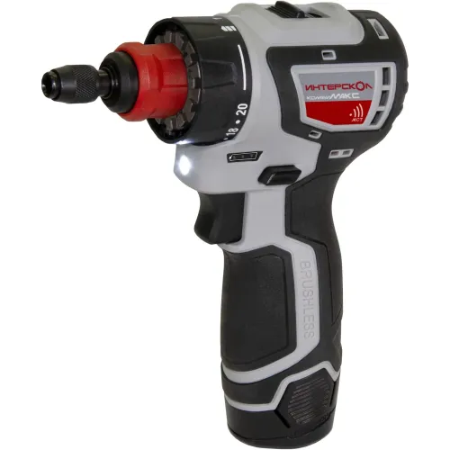Дрель-шуруповерт Интерскол ДА-10/12В 36 аккум. патрон:быстрозажимной (кейс в комплекте) (687.2.2.79)
