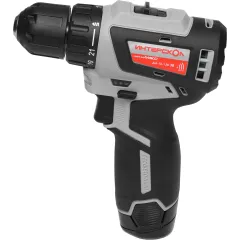 Дрель-шуруповерт Интерскол ДА-10/12В 38 аккум. патрон:быстрозажимной (кейс в комплекте) (757.2.2.45)